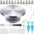Kootek 22pcs Cake Decorating Supplies Kit, Baking Tools with 12″ Aluminium Cake Turntable Rotating Cake Stand, Piping Bags and Tips Set, Icing Spatula, Cake Leveler, 3 Icing Scrapers for Mother’s Day