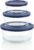 Pyrex Simply Store (3-Pack) Glass Food Storage Containers Set, (2, 4 & 7 Cup) Meal Prep Containers With Plastic BPA-Free Lids, Dishwasher & Microwave Safe