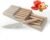 Knife Block Set, 12 Pieces Kitchen Knife Set with In-drawer Knife Block, Stainless Steel Knife Set with 6PCS Steak Knives, Ultra Sharp Non-stick Coating Chef Knife Set,Drawer Knife Organizer (Khaki)