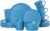 Plates and Bowls Sets for 4 – CJDC-QUELO 16 Piece Stoneware Dinnerware Sets with Mugs, Ceramic Dishware Sets for Kitchen Dining Use, Chip and Scratch Resistant Microwave Dishwasher Safe, Blue