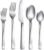 40 Piece Silverware Set Service for 8, EIUBUIE Premium Stainless Steel Cutlery Set, Matte Finish Flatware Sets Durable Solid, Modern Kitchen Tableware Eating Utensil Sets Include Spoons Forks Knives