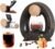 Single-Serve Coffee Maker, 2 in 1 One Cup Coffee Machine Compatible with K-Cup Pod & Coffee Grounds/Tea with One Button Operation,Fast Brew in 1 minute,Compact For Home, Office, RV and Dorm (Black)