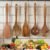 5 PCS Wooden Spoons Set, Kitchen Cooking Utensils with Smooth Non-Stick Surface & Comfort Grip