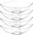 Posh Setting – Clear Plastic Serving Bowls for Party (32oz – 4 Pack) Square, Disposable, Salad & Fruit Bowls for Party Table, Candy Containers for Candy Buffet