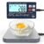 Rechargeable Digital Kitchen Food Scale – Detachable Display Electronic Weight Scale for Bread Making & Coffee Brewing, 304 Stainless Steel Platform, Backlit LCD, Count Mode, Wall-Mount & Tilt Stand