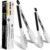 Kitchen Tongs, Stainless Steel Tongs, Non-Slip Handle Tongs, Cooking Tongs Utensils Dishwasher Safe, Perfect for Food,Salad and BBQ set of 2 (7″ and 9″)