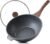 SENSARTE Nonstick Wok Pan with Lid 11-inch, Healthy Stir-fry Pan Induction Cookware with Swiss Granite Coating, Deep Frying Pan Skillet with Stay-cool Handle, PFOA Free