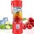 Personal Blender for Shakes and Smoothies, Portable Blender, Mini Small Juice Mixer machine for Kitchen, Office, Gym, 4000mAh (Red)