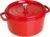 STAUB Cast Iron Round Cocotte, Dutch Oven, 7-quart, serves 7-8, Made in France, Cherry