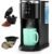 WAA Single Serve Coffee Maker, Fast Coffee Brewer for Capsule and Ground Coffee, Small Coffee Machine with 6 to 14 oz Brew Sizes and 40 oz Removable Water Tank for Home, Office, Travel and RV, Black