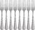 Oneida Silverware Set, Tress Everyday Flatware 8-Piece Dinner Forks Set, Service For 8, 18/0 Stainless Steel, Rust Resistant, Dishwasher Safe, Home And Kitchen Utensils (Silver, 8 Piece)