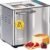 25-in-1 Bread Maker Machine with Automatic Dual Dispenser, 2LB Stainless Steel Breadmaker with Gluten-Free, Dough, Jam, Yogurt etc Settings, Silver