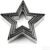 5 Pcs Stainless Steel Cookie Cutters Set, Durable Metal Biscuit Cutter Molds with Multiple Sizes for Baking, Pastry, and Holiday DIY Kitchen Projects (Star)