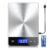 Food Kitchen Scale, 33lb Digital Food Scale Precisely Measures Grams and Ounces for Baking and Cooking, Rechargeable 304 Stainless Steel Kitchen Scale for Food with LCD Display, Batteries Included