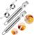 Mudder 4 Pieces Lemon Zester Grater, Stainless Steel Orange Peeler for Cocktails, Lemon Twist Peeler with Channel Knife, Ring Orange Opener, Knife Tool Kitchen Accessories for Kitchen Gadgets