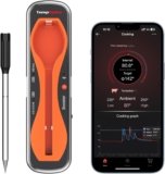 ThermoPro TempSpike 500 ft Wireless Meat Thermometer Digital, Bluetooth Meat Thermometer Wrieless for Beef Lamb Chicken Turkey, Smoker Acccessories for Rotisserie Sous Vide BBQ Oven Air Fryer