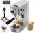 HIBREW H10B – Professional Espresso Machine – Cappuccino Maker with Milk Frother, Adjustable Temperature & Cup Volume, with Display, Pressure Gauge & Stainless Steel Body