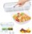 Plastic Wrap with Slide Cutter – Food Cling Wrap Reusable Cling Film Dispenser Fits 12″ Rolls BPA-Free Cuts for Aluminum Foil, Tin Foil, Baking Paper