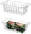 SANNO Chest Freezer Baskets Organizer, Deep Freezer Baskets Bin Sturdy Metal Wire freezer storage Organizer for Home Kitchen,16.5in