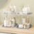 2 Pack Bathroom Organizers and Storage – Multi-Purpose,2-Tier Clear Pull Out Organization for Bathroom,Under Sink,Kitchen,Vanity,Countertop,Cabinet,Pantry & Medicine Cabinet,Grey