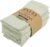 Narrow Striped Cotton Linen Blended Dinner Cloth Napkins – Set of 12 (40 x 40 cm) – for Christmas Parties Events & Home Use (Green)