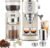 Gevi 20 Bar Espresso Coffee Machine with Burr Grinder Set | 35 Precise Grind Settings | Milk Frother for Latte Cappuccino | Professional Home Barista Kit | Gift for Coffee Lovers