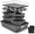 12PCS Nonstick Bakeware Set, Non-Toxic Carbon Steel Baking Pans Set with Wider Grip, Includes Roasting Pan, Cookie Sheet, Cake Pans, Muffin Pans, Cooling Rack, Oven Mitts, Easy Release