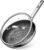 Frying Pans Non Stick, Hybrid Ceramic With Lid, 12 Inch Tri-Ply Stainless Steel Skillet, Non-Toxic, PFAS/PFOA/PTFE Free, Metal Utensil Safe, Dishwasher & Oven Safe