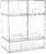 Sorbus Acrylic Storage Containers – 5 Pack, Stackable Storage Bins Set for Bathroom Organization – Clear Acrylic Drawer Organizers – Makeup Case Pull-Out Drawers (7.6’’ and 4.4’’ Tall and 12.1’’ Wide)