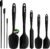 Anaeat Heat Resistant Silicone Spatula Set of 8 – Seamless One-Pieces Design, Non-Stick Rubber Spatulas & Mini Kitchen Scraper Flexible for Non-stick Cookware – Easy Baking, Cooking, Scraping & Mixing