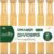 Lzerking Kitchen Drawer Dividers 6 Pack, 17-22″ Adjustable Bamboo Drawer Organizers Large, Spring Loaded, Expandable Utensil Organizer, Works in Kitchen, Dresser, Closet, Bathroom, Bedroom