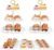 5 Pcs Dessert Table Display Set – 2 Pcs 3-Tier Dessert Display Stands & 3 Pcs Serving Tray – Dessert Trays Dessert Stands Treat Table Displays Set for Tea Parties,Birthdays & Baby Showers