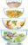 WhiteRhino 8 Piece Glass Bowls with Lids, Heat Resistant Glass Mixing Bowls Set (3.7QT, 2.1QT, 1.1QT, 0.53QT), Clear Salad Bowls with BAP-Free Lids for Kitchen, Oven Microwave Dishwasher Safe