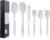 Silicone Spatula Set 6 Piece Heat Resistant Rubber Spatulas Set for Baking Cooking and Mixing Kitchen Utensils Seamless One Piece Spatula with Stainless Steel Core Nonstick Dishwasher Safe