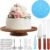 Remerry 61 Pcs Cake Decorating Kit with 12″ Wooden Cake Stand Turntable Includes Piping Tips, Spatula, Coupler, Offset & Straight Spatulas, Silicone Mat Baking Tools for Beginners and Professionals