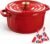 Overmont Enameled Cast Iron Dutch Oven – 5QT Pot with Lid Cookbook & Cotton Potholders – Heavy-Duty Cookware for Braising, Stews, Roasting, Sourdough Baking red