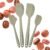 StarPack ‘Scrape & Stir’ Silicone Spatula Set (4 Pcs) – Heat Resistant Spatula Set 600°F – Food Grade Kitchen Spatulas – Nonstick Silicone Baking & Cooking Spatulas – Rubber Turner Set for Kitchen Use