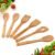 Wooden Spoons for Cooking,Heat-resistant Wood Serving Utensil Set Ideal for Kitchen Nonstick Cookware Everyday Use,Bamboo Cooking Spoon Spatula