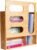 Ziplock Bag Organizer, Bamboo Storage Bag Holder Baggie Organizer for Drawer and Wall Mount, 4 Compartments for Gallon, Quart, Sandwich, Snack Size Bag (1)