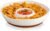 MALACASA Ceramic Chips and Dip Serving Tray, 12 Inch Large Divided Bowls Set for Salsa, Veggies & Dip, Appetizers, Snacks, Free-Form Serving Dish Platter for Parties Hosting & Entertaining, White
