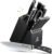 Knife Set, Upgrade 15 Pcs Knife Block Set with Widened Ventilated Slot, German Stainless Steel Kitchen Knives Set with Sharpener, Professional Chef Knives Set, Full Tang Ergonomic Handle