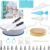 BEWOS 80 PCs Cake Decorating Kit With Cake Turntable – Include 50 Disposable + 4 Reuseable Piping Bags, 13 Icing Piping Tips, Cake Leveler, 2 Spatulas, 3 Icing Scraper, Cake Decorating Tools