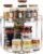 LAMU 2 Tier Lazy Susan Turntable Organizer 9.25” Rotating Spice Rack Organization for Cabinet, Kitchen, Pantry, Countertop, Bathroom, Vanity, Medicine Cabinet Organizer, Clear