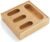 Storage Organizer Kitchen Drawer, Bamboo Bag Holder, 4 Slots Compatible with Gallon, Quart, Sandwich & Snack Size Bags