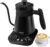 Secura Electric Gooseneck Kettle with 5 Temperature Control Presets, 100% Stainless Steel Inner Tea/Coffee Kettle with 1.5H Keep Warm, 1200 Watt Quick Heating for Coffee Tea Brewing, 0.8L, Matt Black