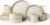 MONITO Ceramic Dinnerware 16 Pieces Dinner Set，10.7in Stoneware Plates and Bowls Sets, Highly Chip and Crack Resistant | Dishwasher & Microwave Dishes set,Gift, Bonbon Beige