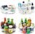 4 Pack Lazy Susan 11.5″ Inch Turntable Organizer Organization Storage Container Bins Spice Rack Cabinet Rotating Condiment for Pantry Countertop Kitchen Vanity Bathroom Jewelry Holder Clear