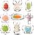 9-Piece Mini Easter Cookie Cutter Set, Shamrock, Bunny, Egg, Carrot, Flower, Butterfly and Bean Shapes – Dishwasher Safe Stainless Steel Molds for Spring Easter and St. Patrick’s Day Decor