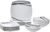 Amazon Basics 18 Piece Kitchen Dinnerware Set, Dishwasher and Microwave Safe, Square Plates, Bowls, Service for 6, Modern Beams