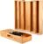 Baderke Bamboo Kitchen Drawer Organizer, Knife Drawer Organizer Drawer Dividers for Kitchen Utensils and Storage Knives Kitchen Steak Knives Holder Organizers Block Insert Dock for Drawer in Storage